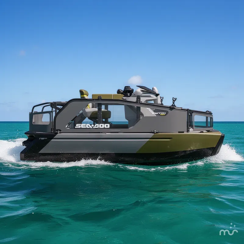 Slide: The Image of Sea-Doo PB SWT FISH COMPACT 170 GN GAL 26 2026 - 0