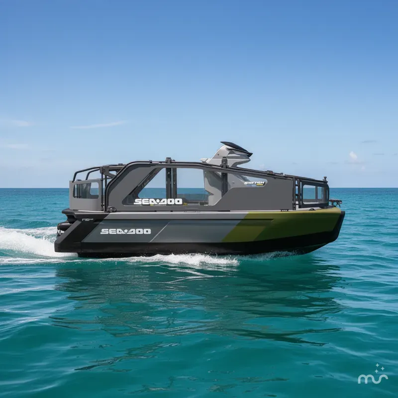 Slide: The Image of Sea-Doo PB SWT FISH COMPACT 170 GN GAL 26 2026 - 2