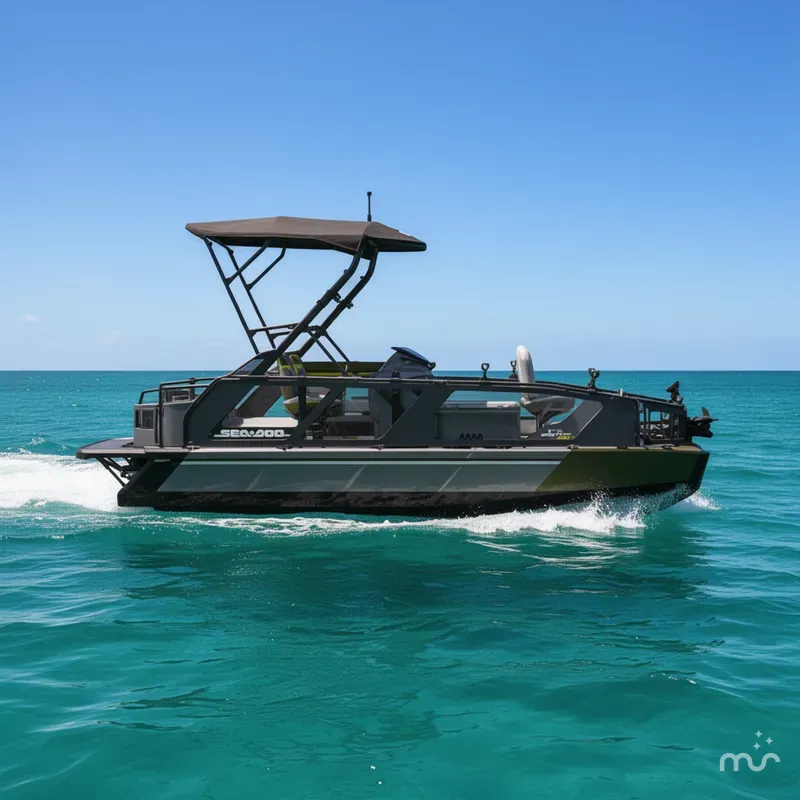 Slide: The Image of Sea-Doo PB SWT FISH 21 300 GN AUD GAL 26 2026 - 0