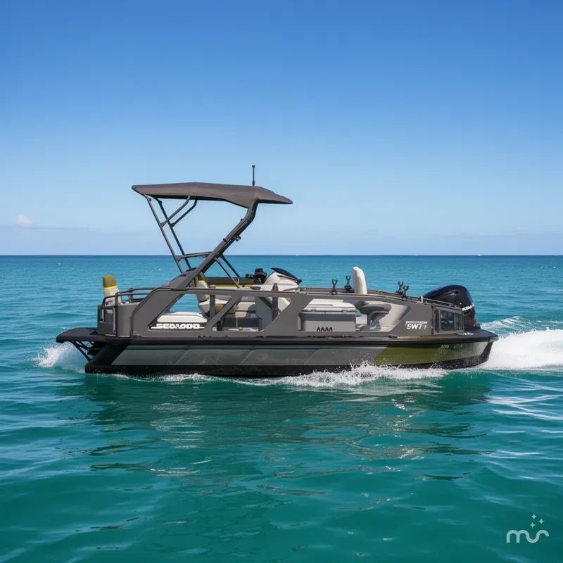 Slide: The Image of Sea-Doo PB SWT FISH 21 300 GN AUD GAL 26 2026 - 2