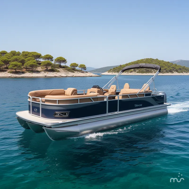 Slide: The Image of Tahoe Sport 2385 Rear Fish Tritoon & Honda 4-Stroke EFI 2026 - 1