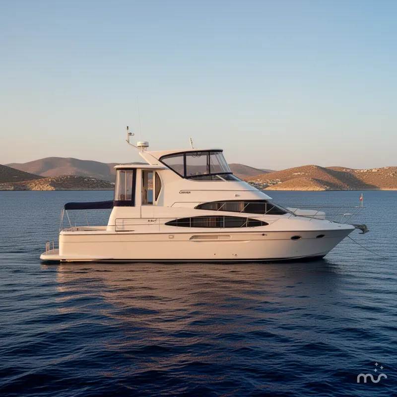 Slide: The Image of Carver Yachts 444 Cockpit Motor Yacht 2003 - 2