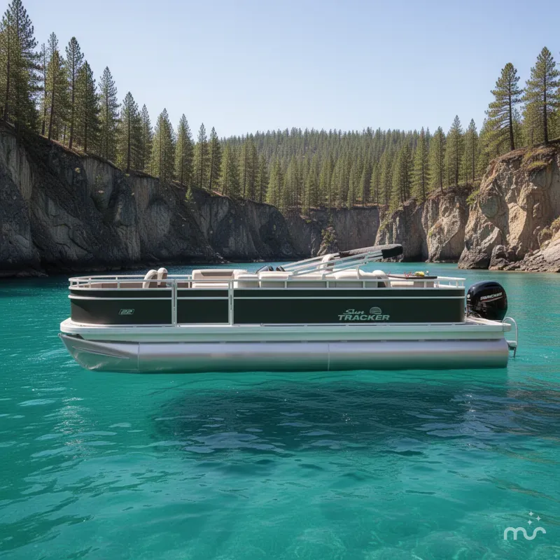 Slide: The Image of Sun Tracker Fishin' Barge 22 DLX 2026 - 2