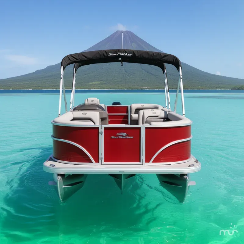 Slide: The Image of Sun Tracker Party Barge 18 DLX 2026 - 3
