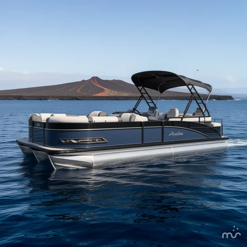 Slide: The Image of Avalon 2385 Catalina Quad Lounger Shift, Tri Toon, High Performance 2026 - 2
