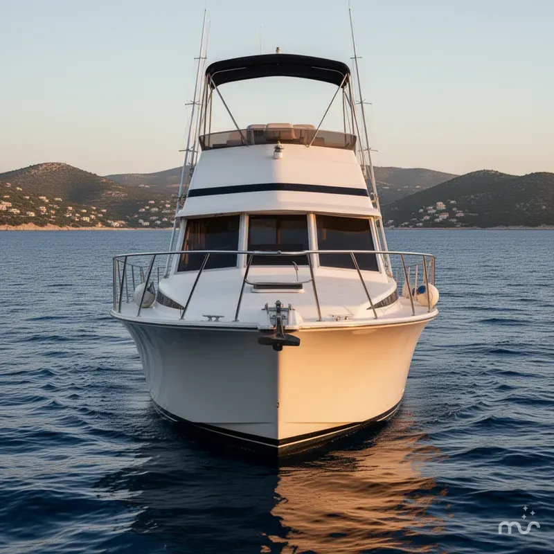 Slide: The Image of Bertram 33 Flybridge Cruiser 1978 - 1