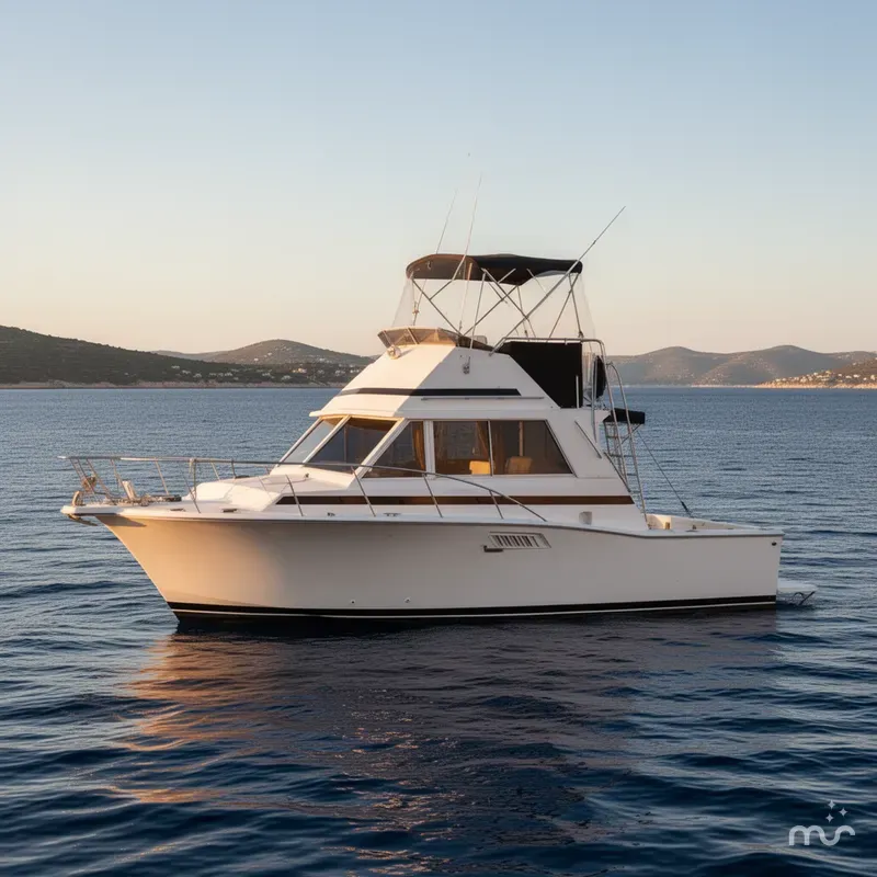 Slide: The Image of Bertram 33 Flybridge Cruiser 1978 - 2