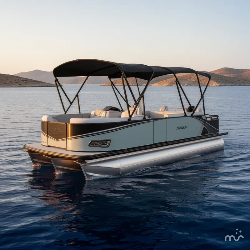 Slide: The Image of Avalon 2385 LSZ Rear Fish, Tri Toon, High Performance 2026 - 2