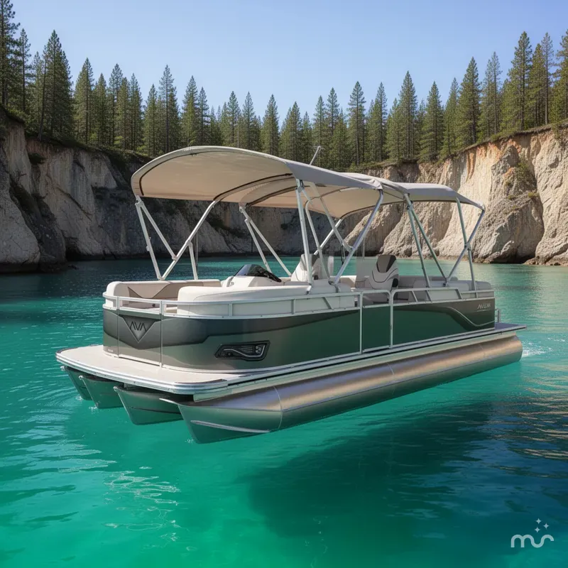 Slide: The Image of Avalon 2385 Venture 85 Quad Lounger, Tri Toon High Performance 2026 - 2