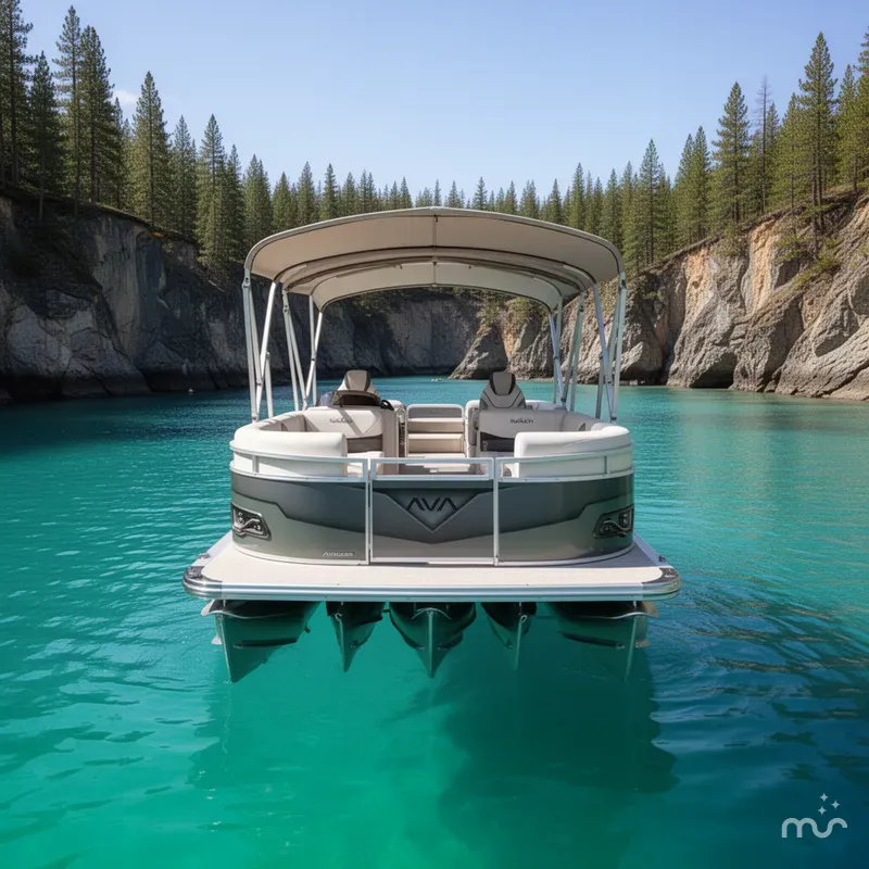 Slide: The Image of Avalon 2385 Venture 85 Quad Lounger, Tri Toon High Performance 2026 - 3