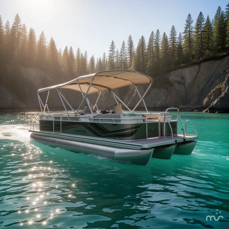 Slide: The Image of Avalon 2385 Venture 85 Quad Lounger, Tri Toon High Performance 2026 - 4