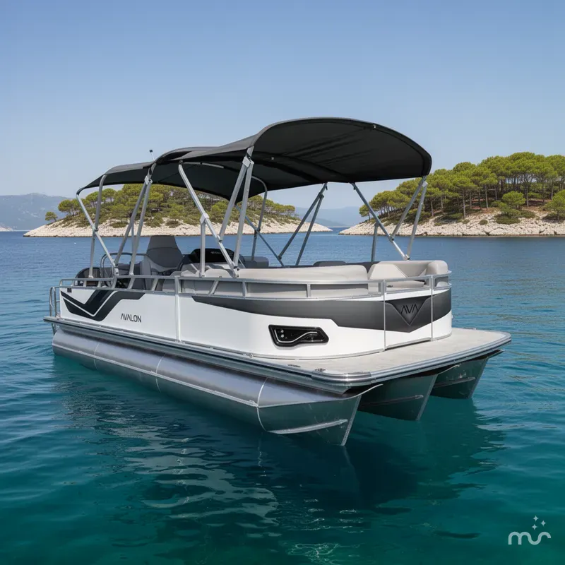 Slide: The Image of Avalon 2385 Venture 85 VRB, Tri Toon, High Performance 2026 - 2