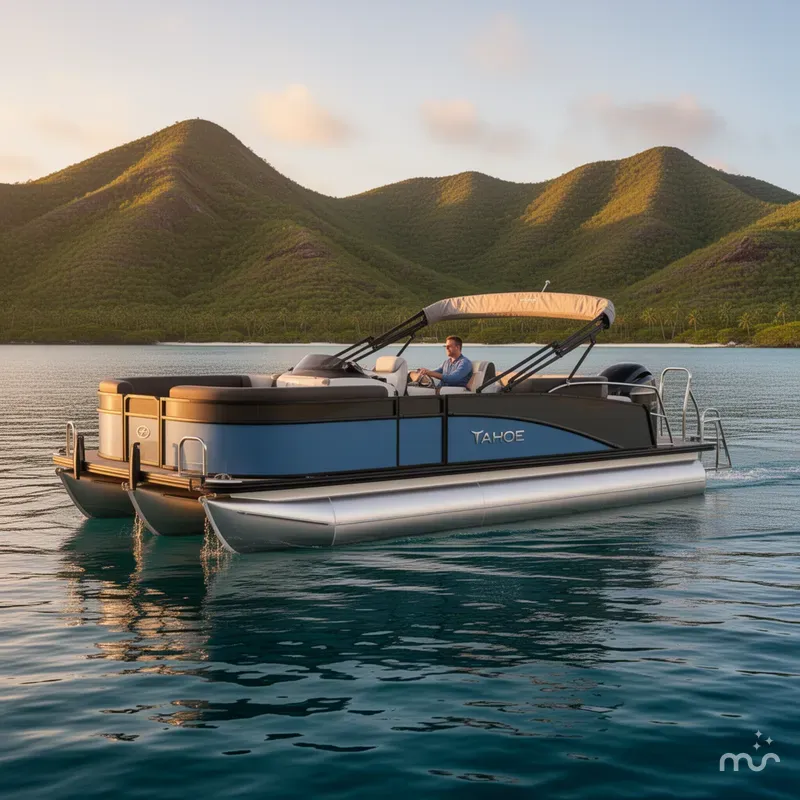 Slide: The Image of Tahoe Cascade 23 QUAD LOUNGER-200HP 2026 - 2