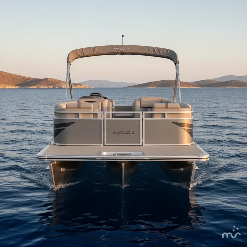 Slide: The Image of Avalon Venture 85 23 QUAD LOUNGER 140HP 2026 - 1