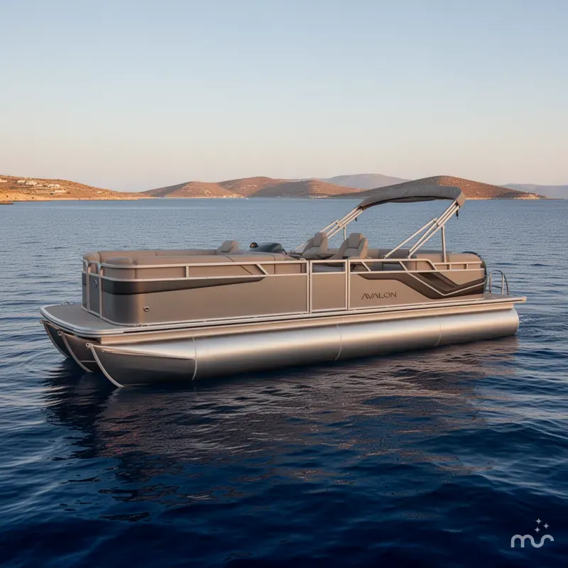 Slide: The Image of Avalon Venture 85 23 QUAD LOUNGER 140HP 2026 - 2