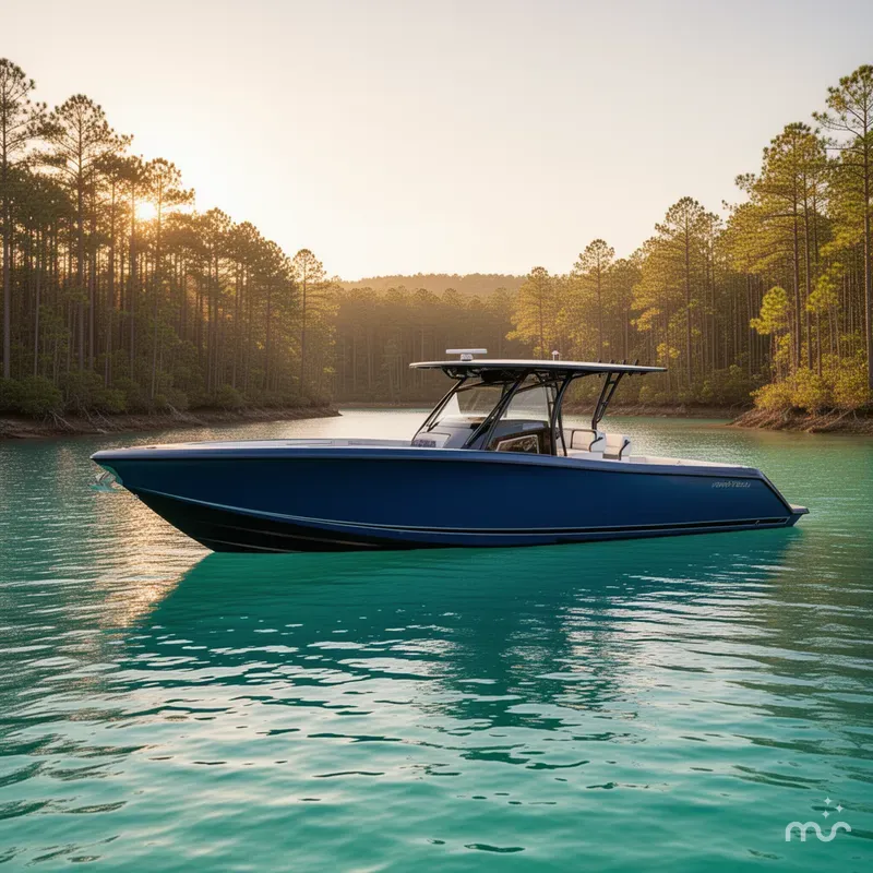 Slide: The Image of Nor-Tech 390 Sport Center Console 2023 - 2