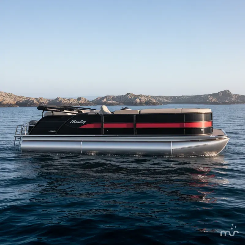 Slide: The Image of Bentley Pontoons Legacy 240 Quad 2026 - 2