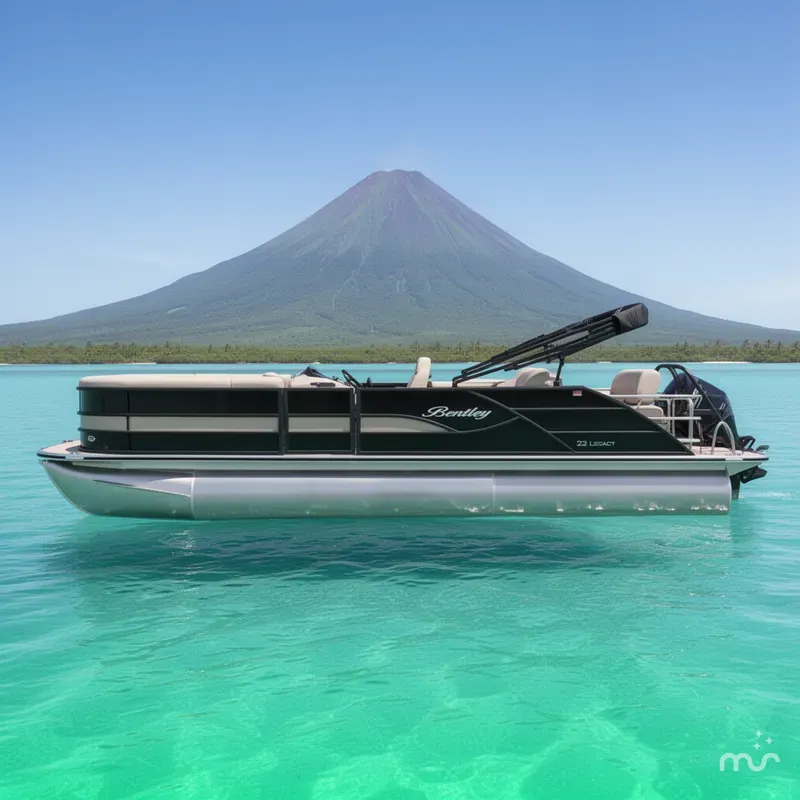 Slide: The Image of Bentley Pontoons Legacy Quad 223 2026 - 2