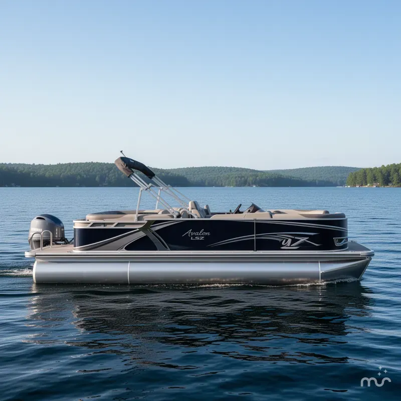 Slide: The Image of Avalon LSZ 2385 Quad Lounge Pontoon & 115HP Yamaha -$35,995 2023 - 0