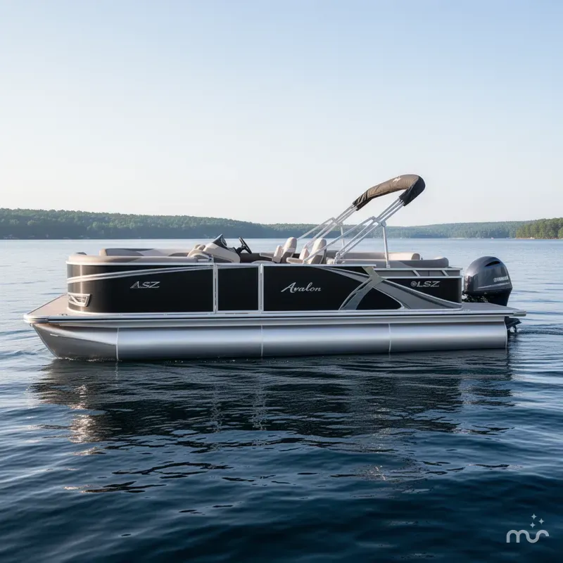 Slide: The Image of Avalon LSZ 2385 Quad Lounge Pontoon & 115HP Yamaha -$35,995 2023 - 1