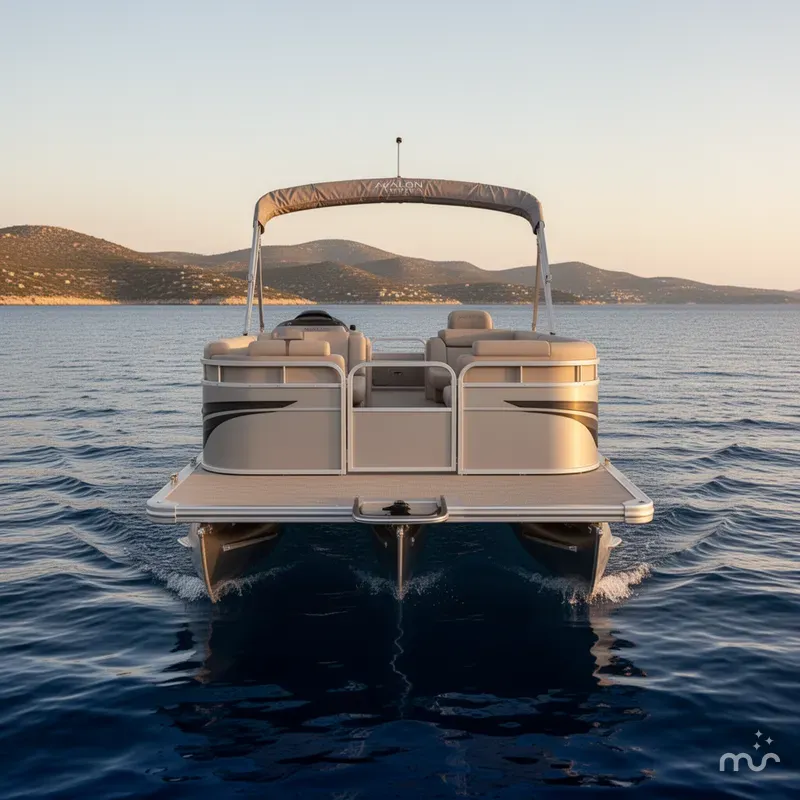 Slide: The Image of Avalon Venture 85 23 QUAD LOUNGER 140HP 2026 - 1