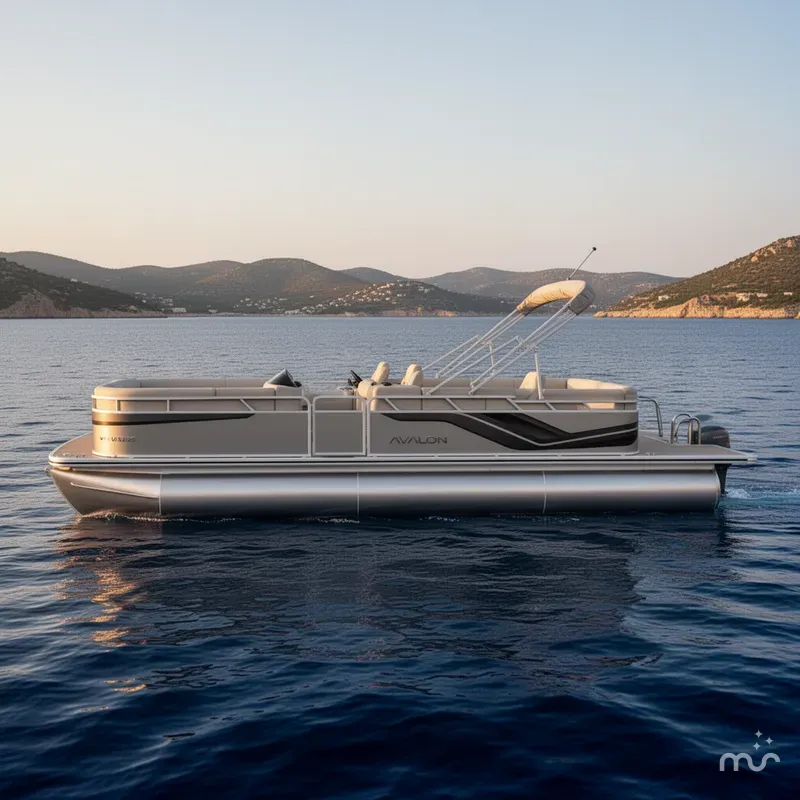 Slide: The Image of Avalon Venture 85 23 QUAD LOUNGER 140HP 2026 - 2