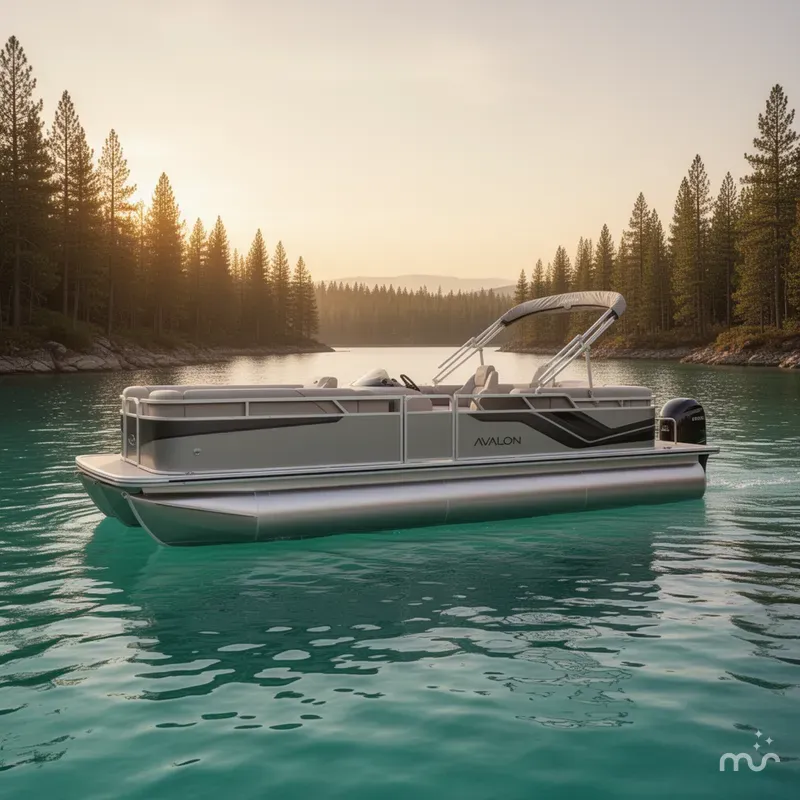 Slide: The Image of Avalon Venture 85 23 QUAD LOUNGER 140HP 2026 - 2