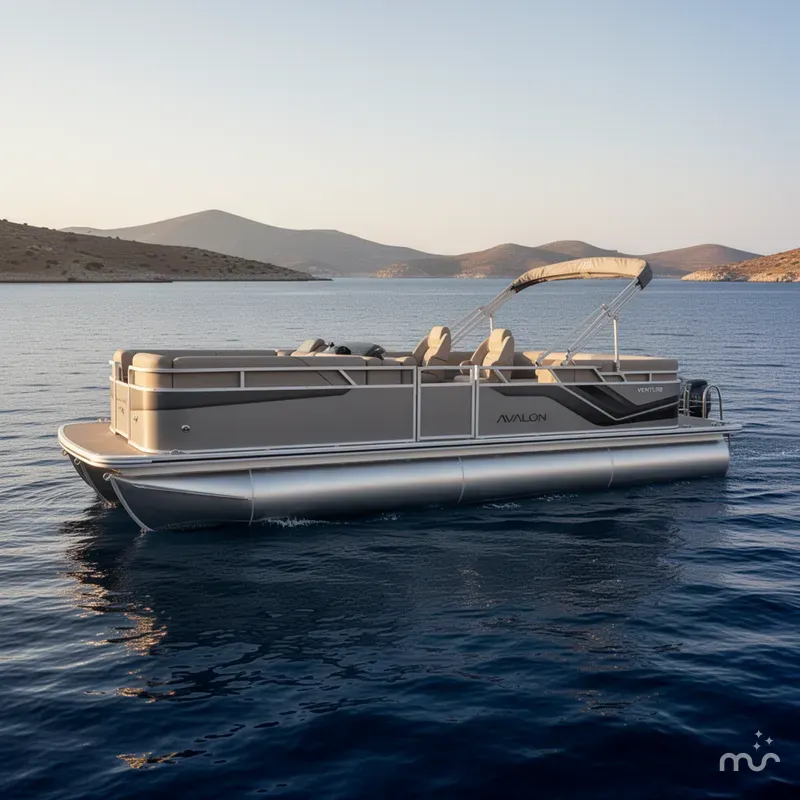 Slide: The Image of Avalon Venture 85 23 QUAD LOUNGER 140HP 2026 - 2