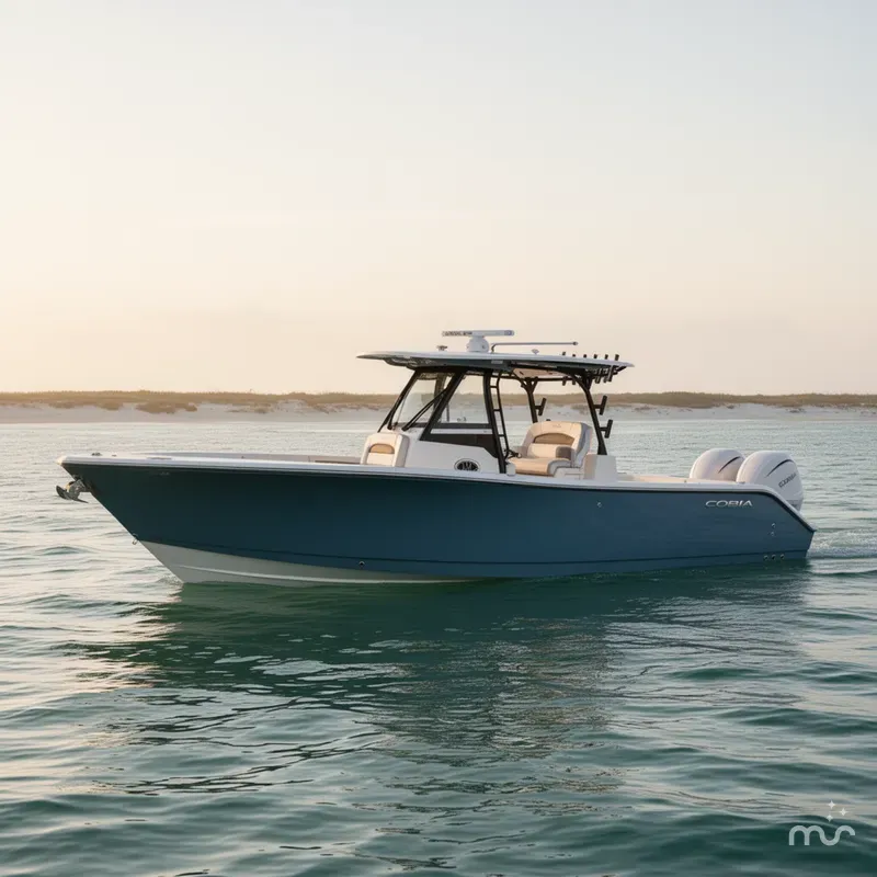 Slide: The Image of Cobia 305 Center Console 2026 - 2