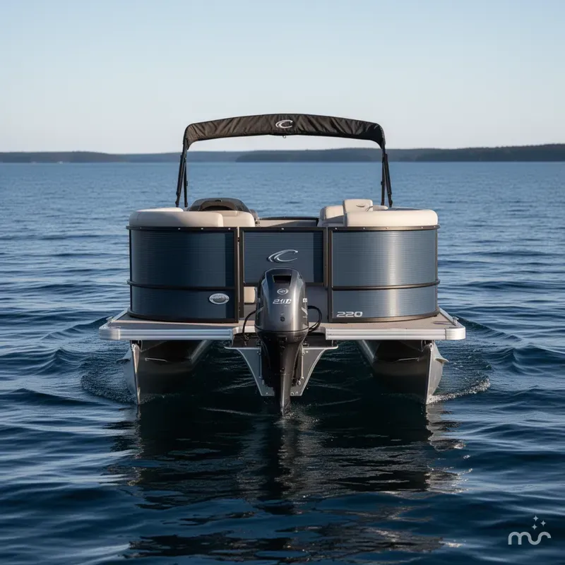 Slide: The Image of Crest Classic 220 SF Pontoon 2025 - 2