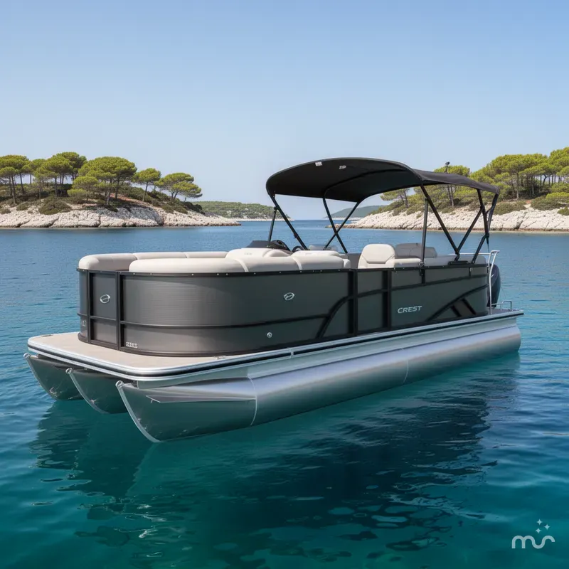 Slide: The Image of Crest Classic 220 SLC Tritoon 2025 - 2