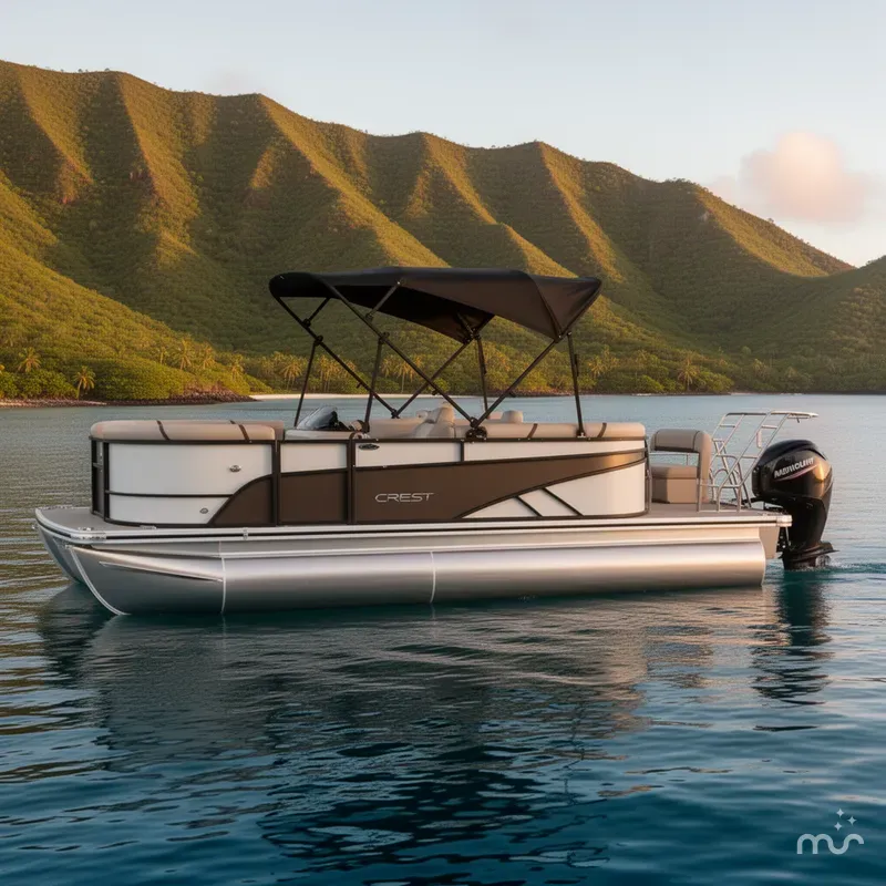The Image of Crest Classic 200 SLC Pontoon 2025 - 0