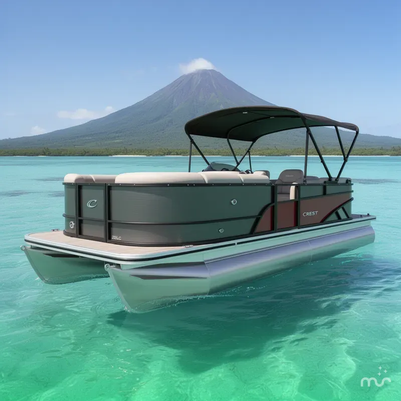 The Image of Crest Classic 220 SLC Pontoon 2025 - 0