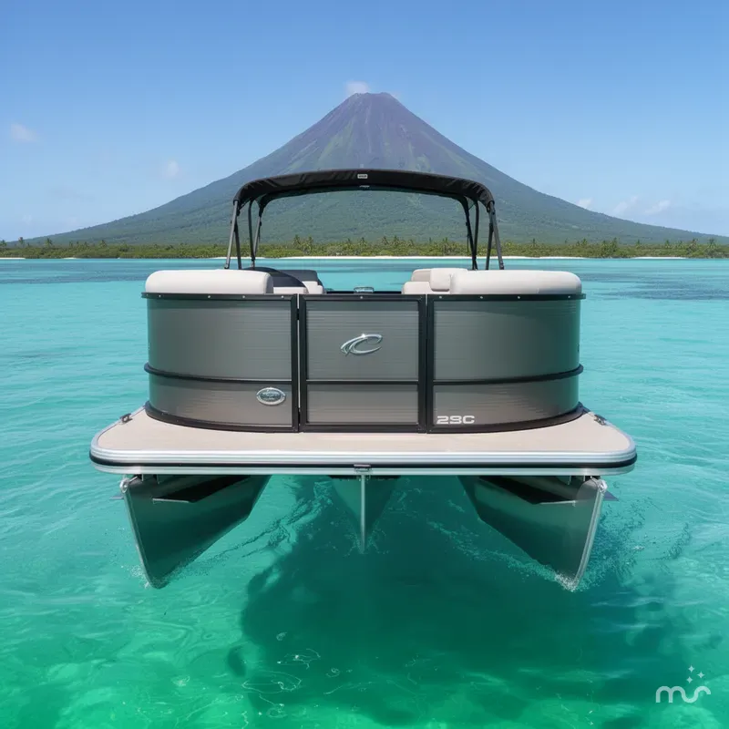 Slide: The Image of Crest Classic 220 SLC Pontoon 2025 - 1