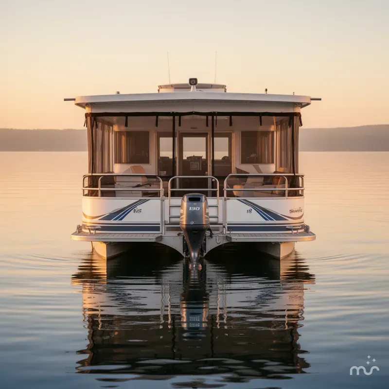 Slide: The Image of Sharpe 18x85 Houseboat 2002 - 1
