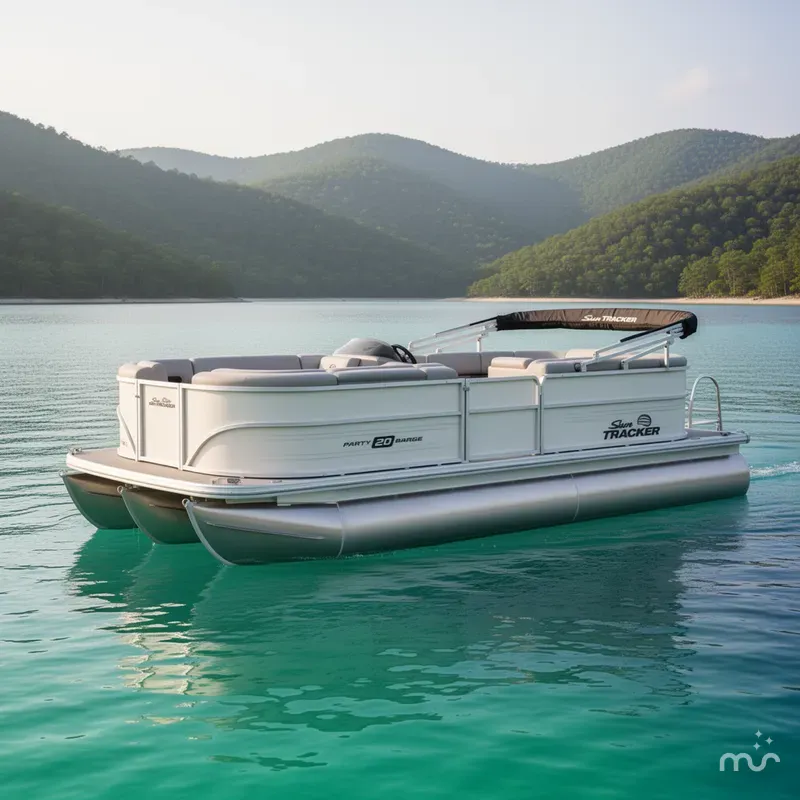 Slide: The Image of Sun Tracker Party Barge 20 DLX 2026 - 0