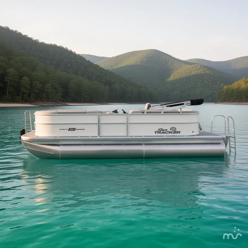 Slide: The Image of Sun Tracker Party Barge 20 DLX 2026 - 2