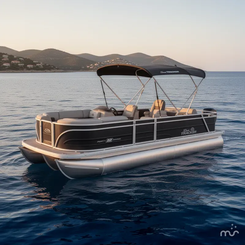 The Image of Sun Tracker Party Barge 22 RF DLX 2026 - 0