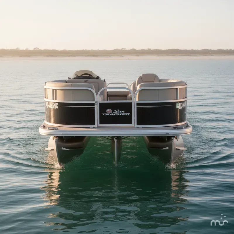 Slide: The Image of Sun Tracker Party Barge 16 DLX 2024 - 2