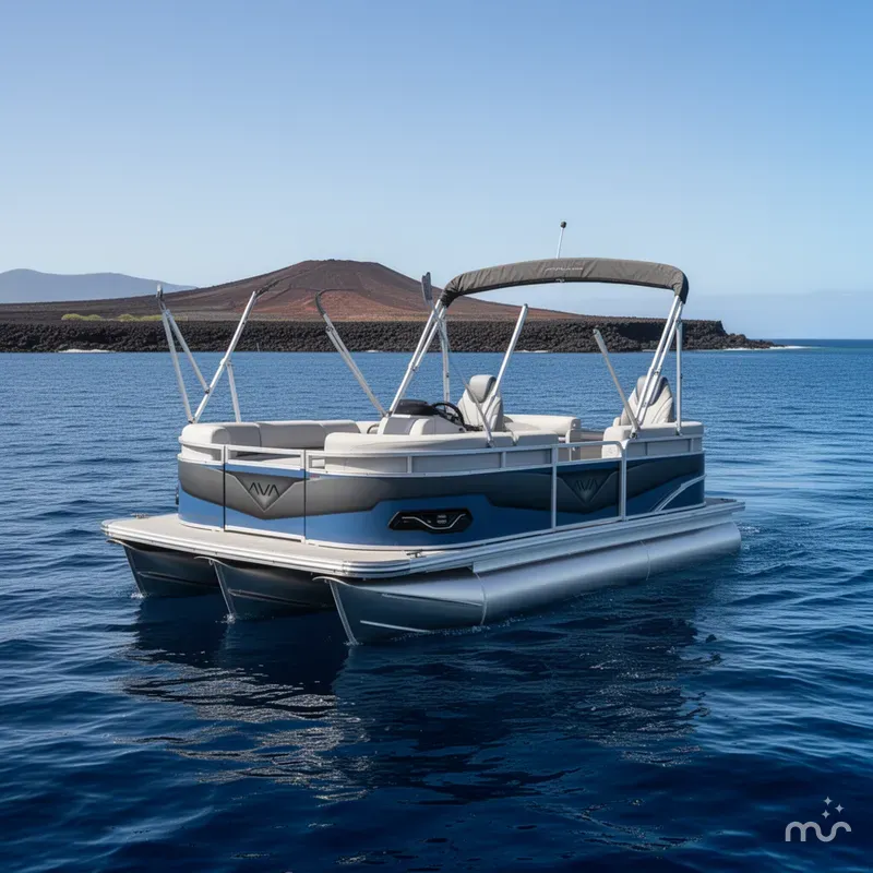 Slide: The Image of Avalon 2585 Venture 85 Quad Lounger, Tri Toon, High Performance 2026 - 3