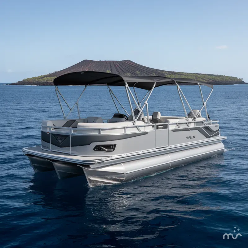 Slide: The Image of Avalon 2385 Venture 85 Rear Fish, Tri Toon, High Performance 2026 - 2