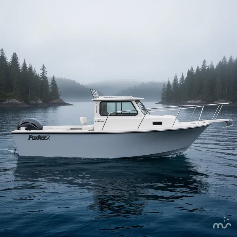 Slide: The Image of Parker Marine 217 Explorer WITH AC IN CABIN 2026 - 2