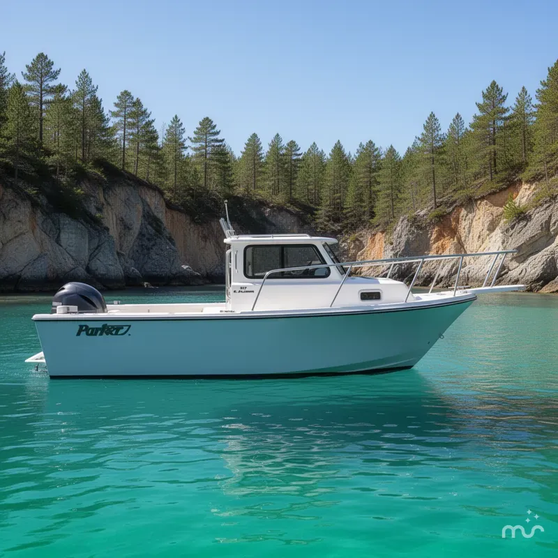Slide: The Image of Parker Marine 217 Explorer WITH AC IN CABIN 2026 - 2