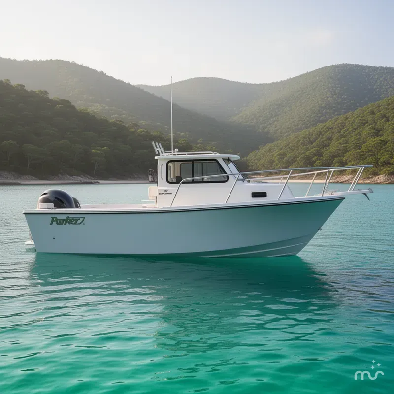 Slide: The Image of Parker Marine 217 Explorer WITH AC IN CABIN 2026 - 2