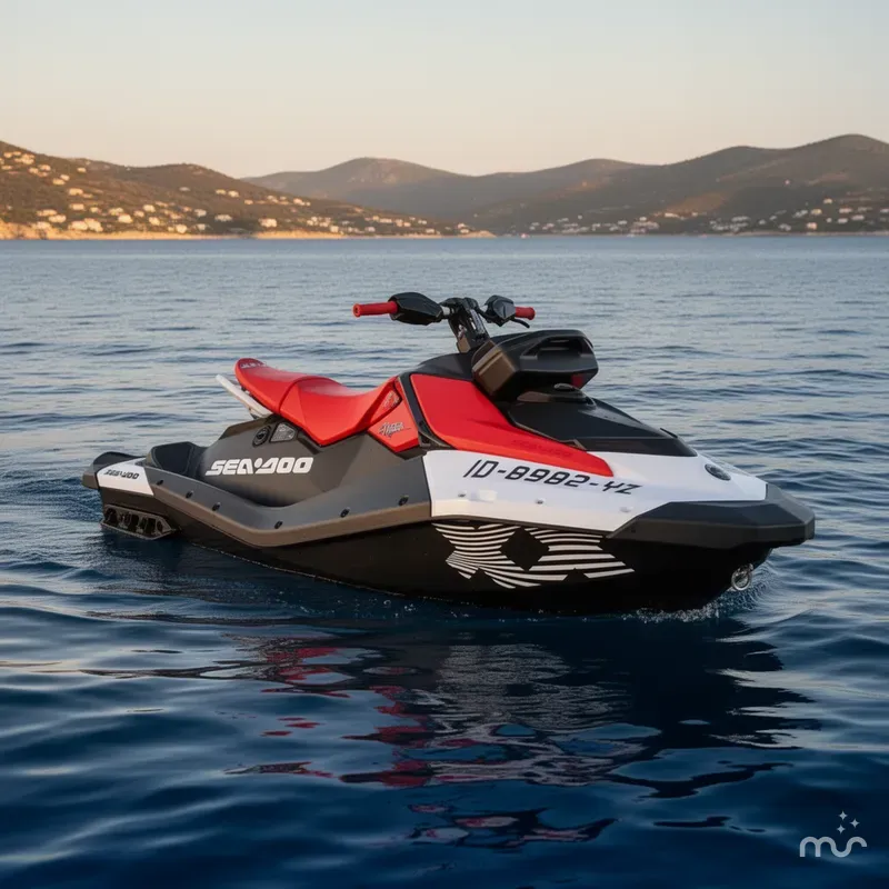Slide: The Image of Sea-Doo PWC SPARK TRIXX 90 AUD WH 3UP IBR 25 2025 - 2