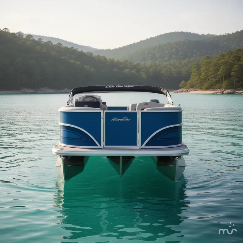 Slide: The Image of Sun Tracker Party Barge 16 DLX 2026 - 3