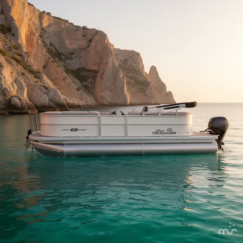 Slide: The Image of Sun Tracker Party Barge 20 DLX 2026 - 2