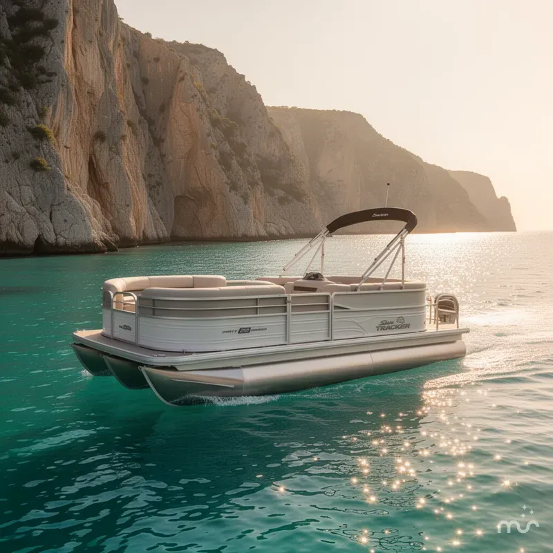 Slide: The Image of Sun Tracker Party Barge 20 DLX 2026 - 4