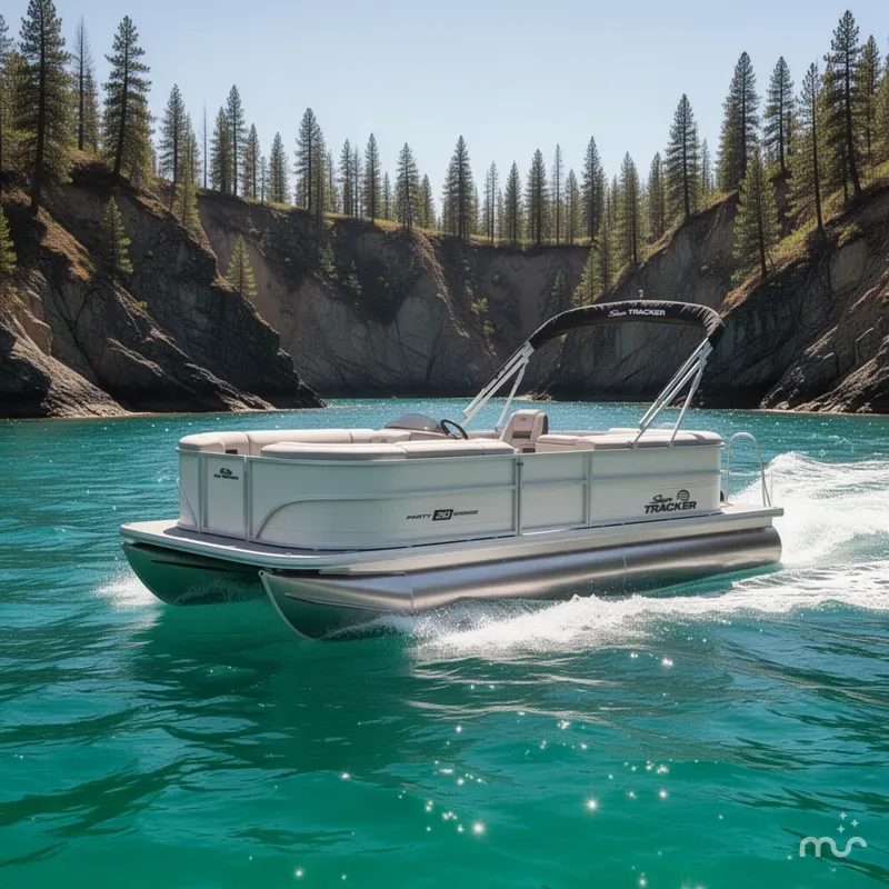 Slide: The Image of Sun Tracker Party Barge 20 DLX 2026 - 4
