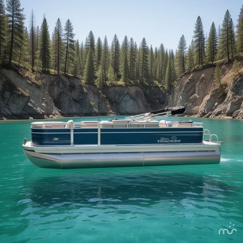 Slide: The Image of Sun Tracker Fishin' Barge 20 DLX 2026 - 2